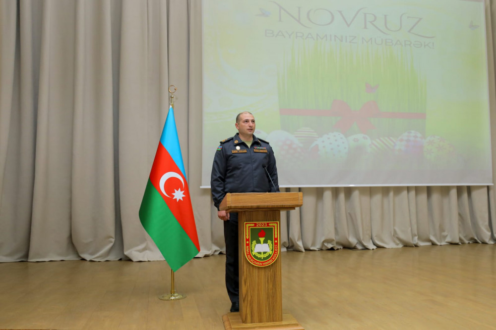 Naxçıvan Hərbi Kollecində Novruz bayramı qeyd olunub<font color=red> - FOTOLAR</font>