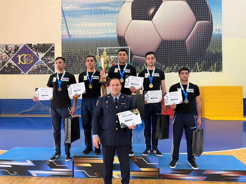 Naxçıvan DİN-in əməkdaşları güc çoxnövlülüyü üzrə birinciliyin qalibi olub<font color=red> - FOTOLAR</font>