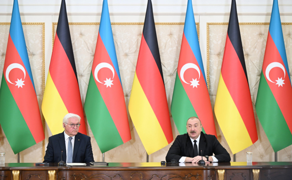 Azərbaycan və Almaniya prezidentləri mətbuata bəyanatlarla çıxış ediblər<font color='red'> - YENİLƏNİB</font><font color=red> - FOTOLAR</font>