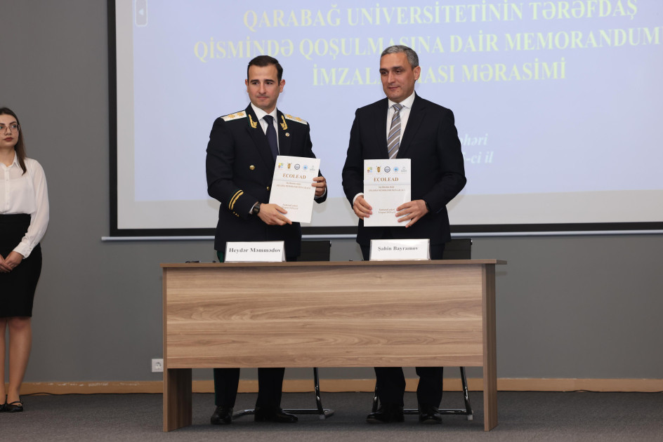 Baş Prokurorluq və Qarabağ Universiteti əməkdaşlıq edəcək<font color=red> - FOTOLAR</font>