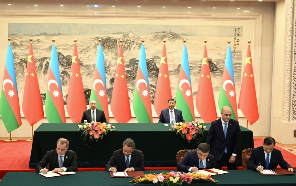 Pekində Azərbaycan-Çin sənədləri imzalanıb<font color=red> - FOTOLAR</font>