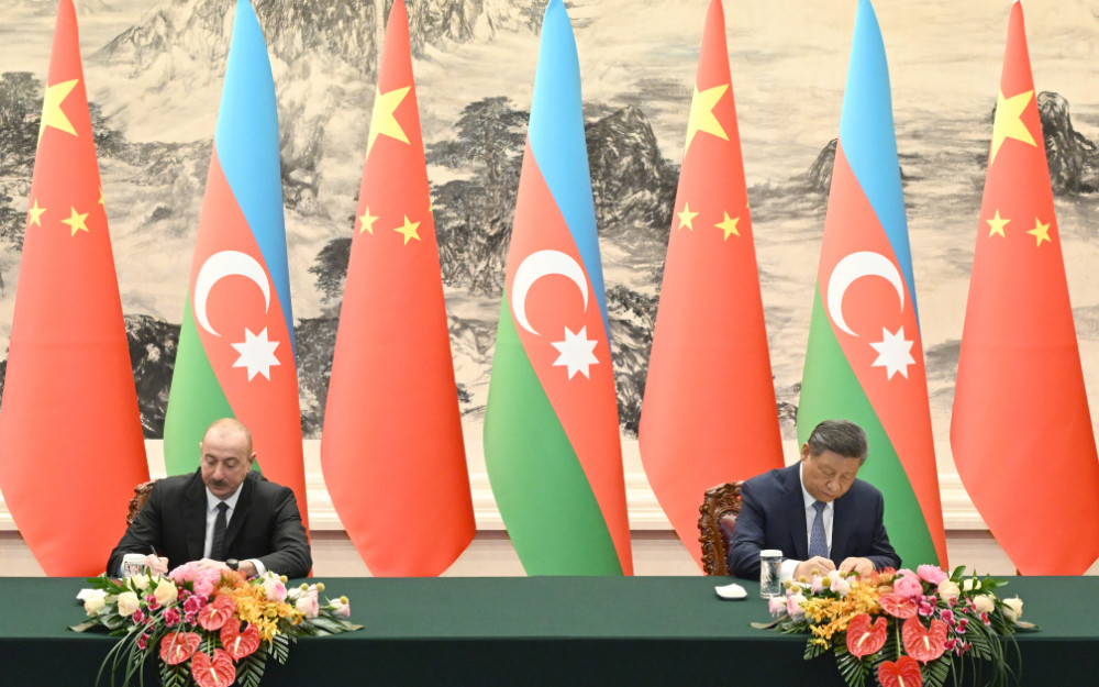 Pekində Azərbaycan-Çin sənədləri imzalanıb<font color=red> - FOTOLAR</font>