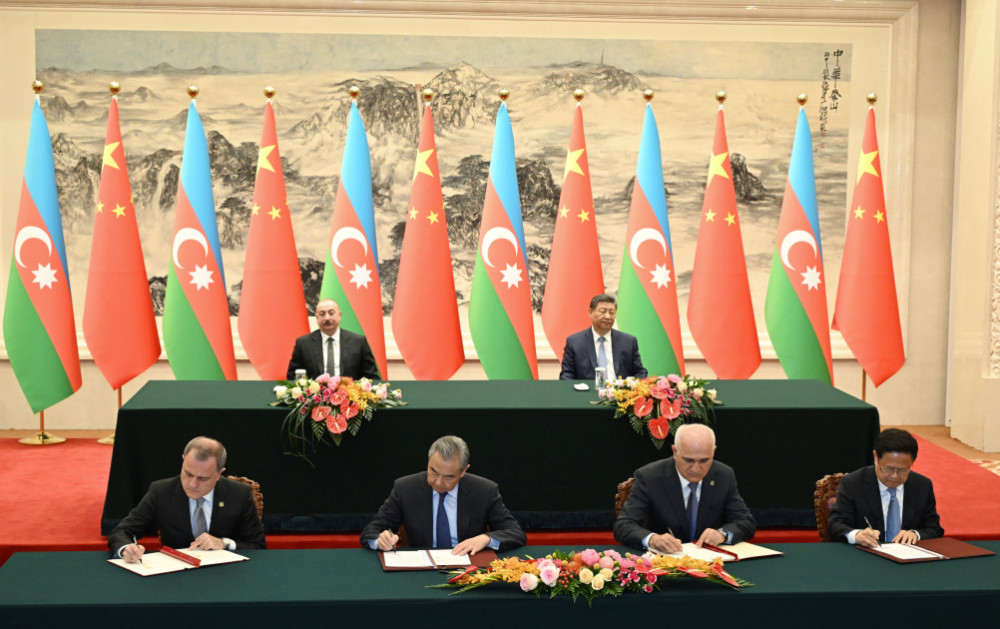 Pekində Azərbaycan-Çin sənədləri imzalanıb<font color=red> - FOTOLAR</font>