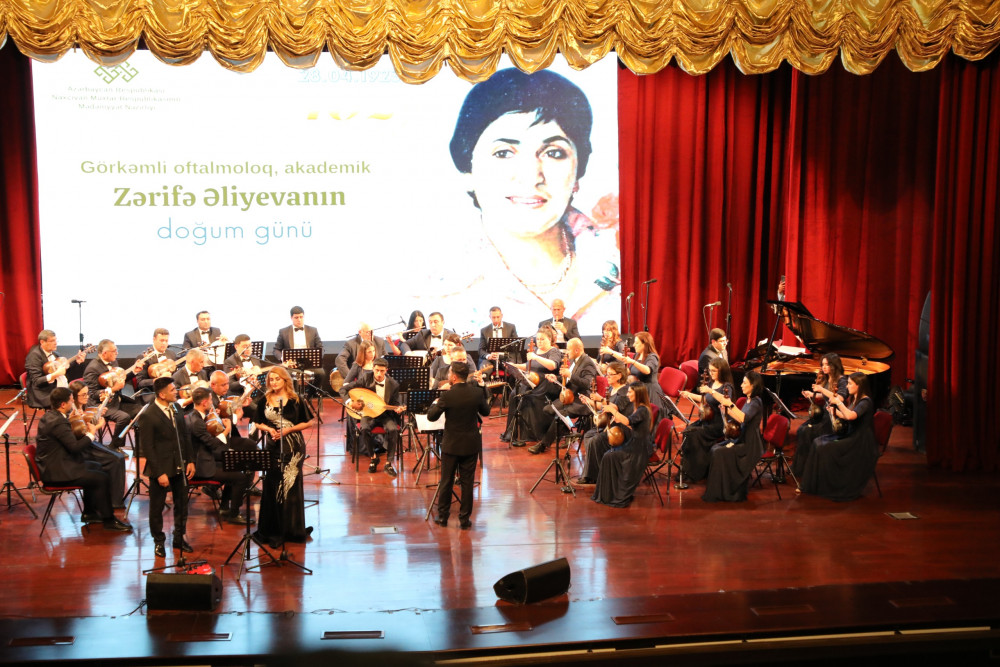 Naxçıvanda akademik Zərifə Əliyevanın 102 illiyinə həsr olunmuş konsert keçirilib<font color=red> - FOTOLAR</font>