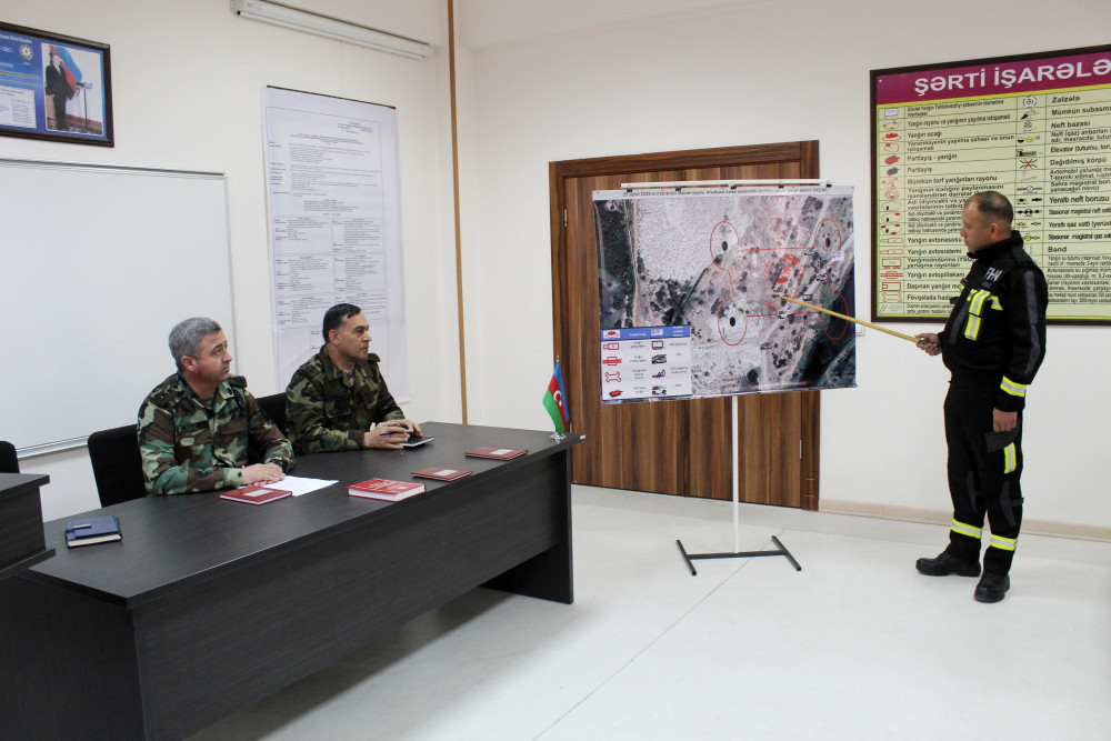 Babək rayonunda yanğın-taktiki təlim keçirilib<font color=red> - FOTOLAR</font>