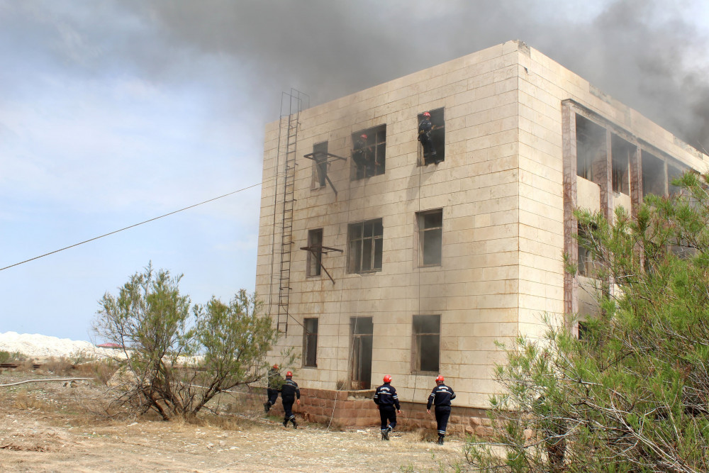 Babək rayonunda yanğın-taktiki təlim keçirilib<font color=red> - FOTOLAR</font>