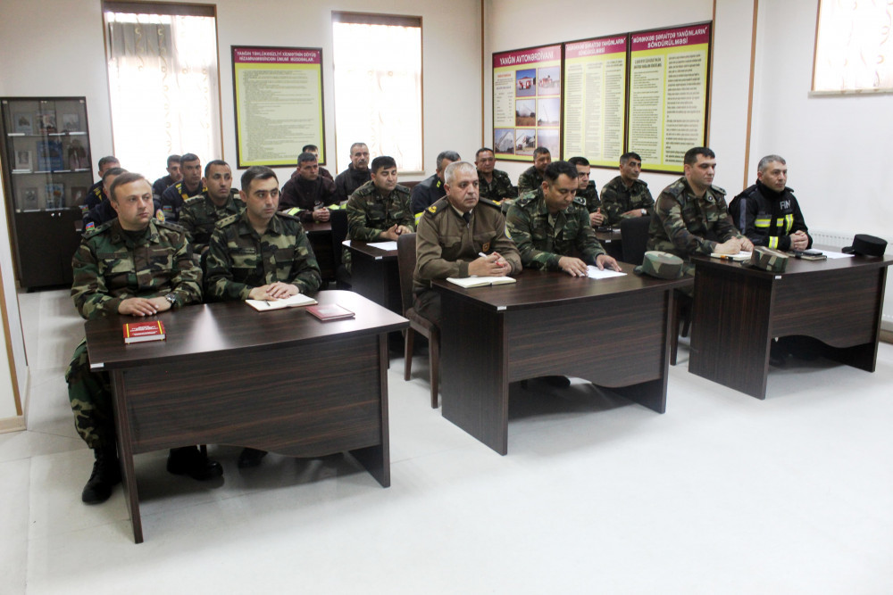 Babək rayonunda yanğın-taktiki təlim keçirilib<font color=red> - FOTOLAR</font>