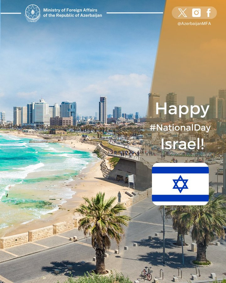 Azərbaycan XİN İsraili Müstəqillik Günü münasibətilə təbrik edib<font color=red> - FOTOLAR</font>