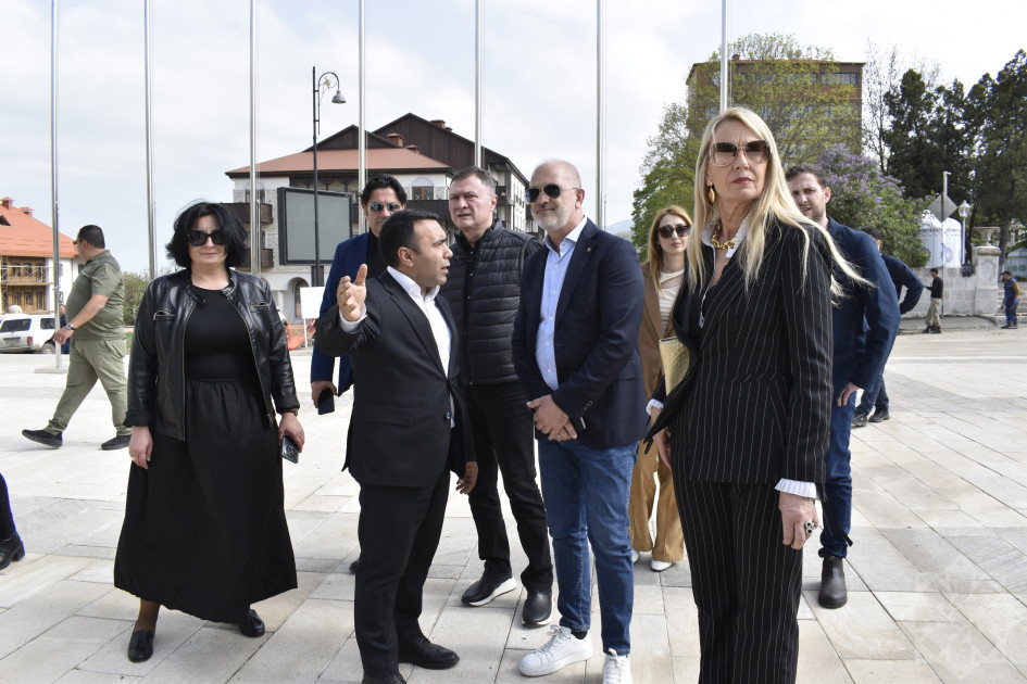 İtaliya Parlamentinin nümayəndə heyəti Ağdam, Xankəndi və Şuşaya səfər edib<font color=red> - FOTOLAR</font>