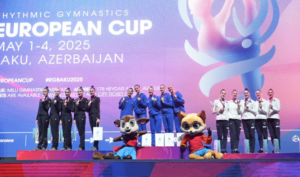 Azərbaycanın qrup hərəkətləri komandası Avropa Kubokunda qızıl medal qazanıb<font color=red> - FOTOLAR</font>