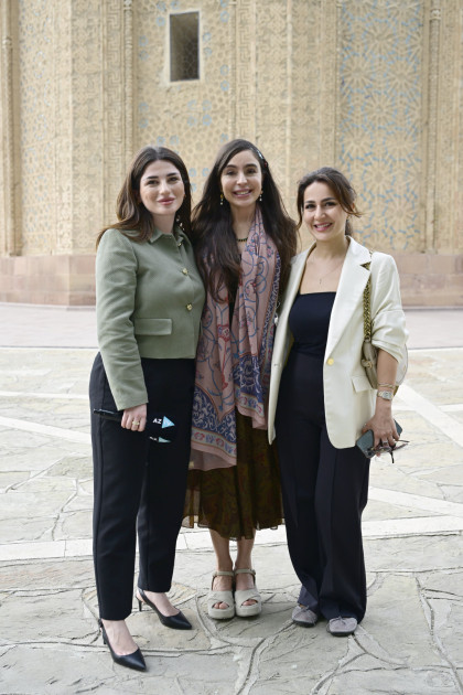 Leyla Əliyeva və Arzu Əliyeva Naxçıvana səfər ediblər<font color=red> - FOTOLAR</font>