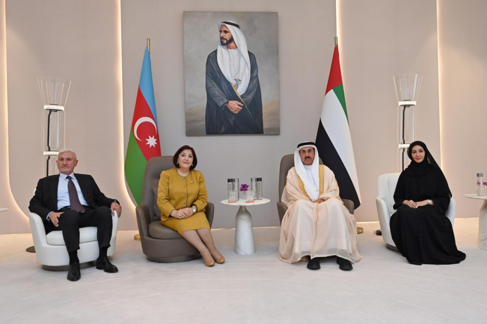 Sahibə Qafarova Birləşmiş Ərəb Əmirliklərində rəsmi səfərdədir<font color=red> - FOTOLAR</font>