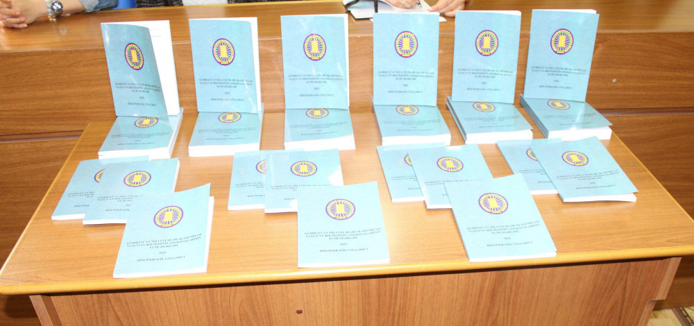 AMEA Naxçıvan Bölməsi əməkdaşlarının 2024-cü ildə nəşr olunmuş əsərlərinin Biblioqrafik göstəricisi təqdim olunub<font color=red> - FOTOLAR</font>