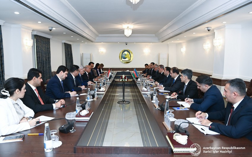 Ceyhun Bayramov iraqlı həmkarı ilə görüşüb<font color='red'> - YENİLƏNİB</font><font color=red> - FOTOLAR</font>