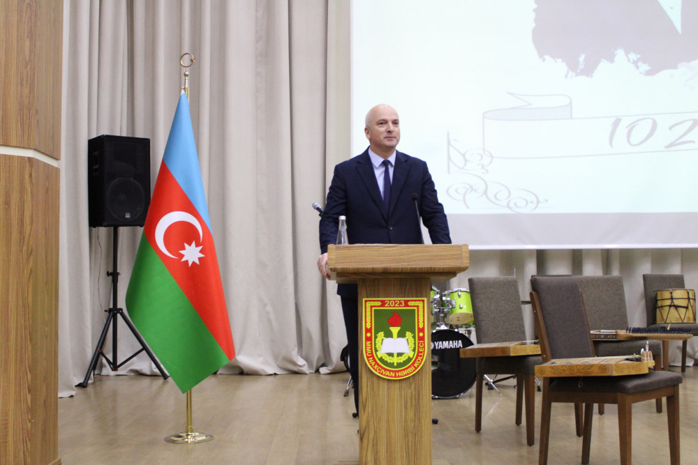 Naxçıvan Hərbi Kollecində Heydər Əliyevin anadan olmasının 102-ci ildönümünə həsr olunmuş tədbir keçirilib <font color=red> - FOTOLAR</font>
