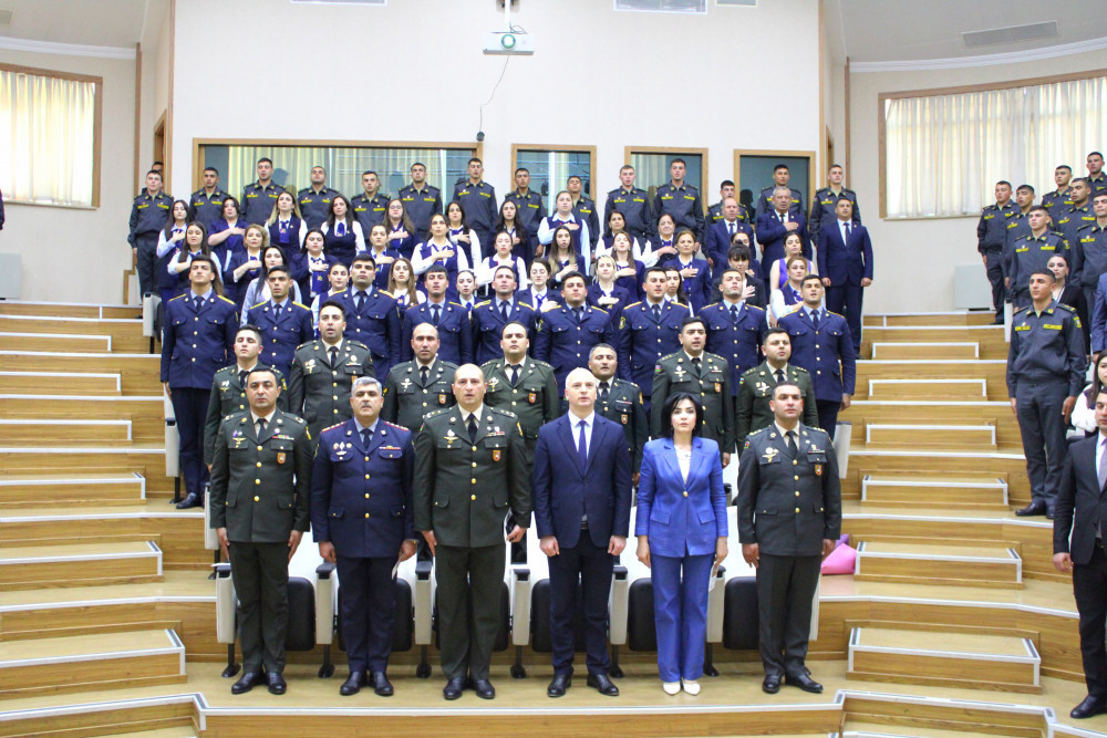 Naxçıvan Hərbi Kollecində Heydər Əliyevin anadan olmasının 102-ci ildönümünə həsr olunmuş tədbir keçirilib <font color=red> - FOTOLAR</font>