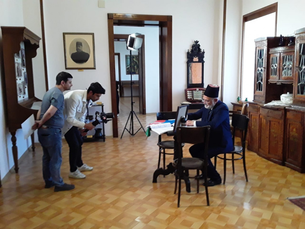 Naxçıvan televiziyası Cəmşid Naxçıvanski Muzeyində sənədli film çəkir<font color=red> - FOTOLAR</font>