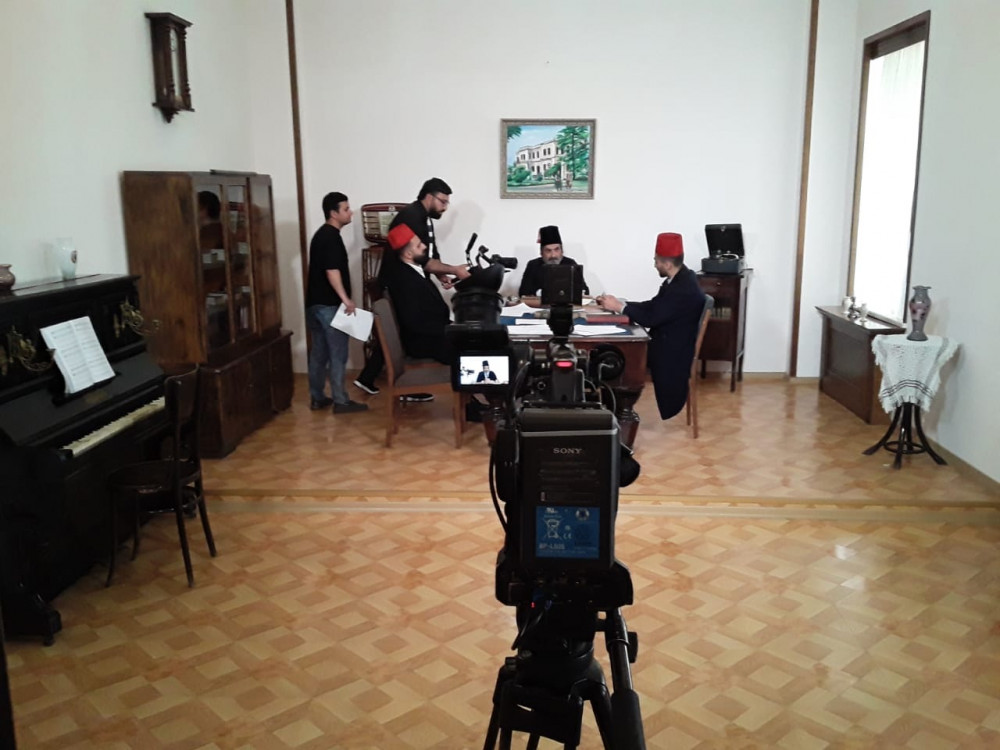 Naxçıvan televiziyası Cəmşid Naxçıvanski Muzeyində sənədli film çəkir<font color=red> - FOTOLAR</font>