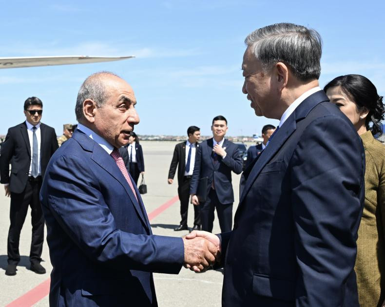 Vyetnam Kommunist Partiyası Mərkəzi Komitəsinin Baş katibinin Azərbaycana səfəri başa çatıb<font color=red> - FOTOLAR</font>