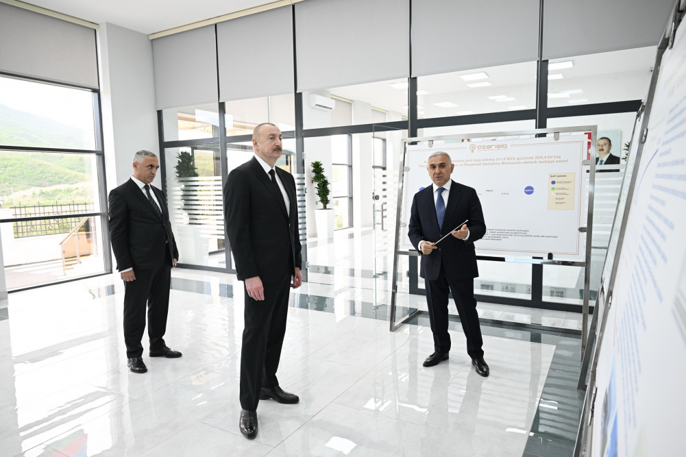 Prezident İlham Əliyev “Azərişıq” ASC-nin “Xocalı” yarımstansiyasının və Rəqəmsal İdarəetmə Mərkəzinin açılışında iştirak edib<font color=red> - FOTOLAR</font>