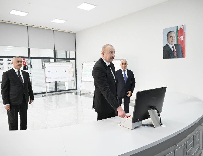 Prezident İlham Əliyev “Azərişıq” ASC-nin “Xocalı” yarımstansiyasının və Rəqəmsal İdarəetmə Mərkəzinin açılışında iştirak edib<font color=red> - FOTOLAR</font>