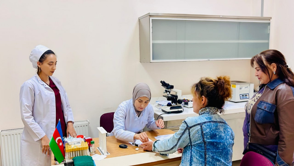 "Ümummilli Lider Heydər Əliyevin Yolu ilə Sağlamlığa Doğru" Tibbi Müayinə Aksiyası Keçirilib<font color=red> - FOTOLAR</font>