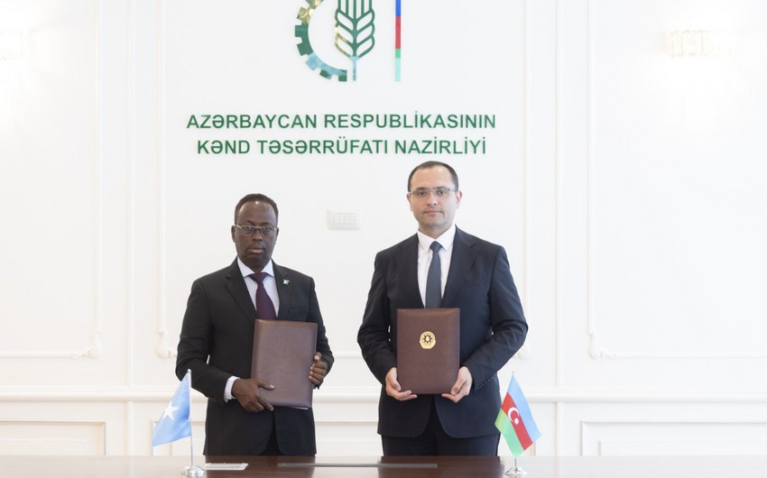 Azərbaycan və Somali aqrar əməkdaşlığa dair Anlaşma Memorandumu imzalayıb<font color=red> - FOTOLAR</font>