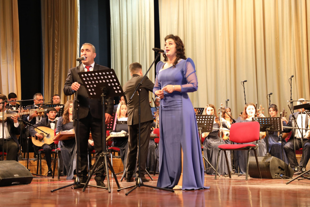 Naxçıvanda incəsənət xadimlərinin yaradıcılıq gecəsi keçirilib<font color=red> - FOTOLAR</font>