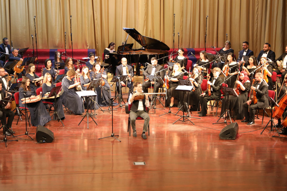 Naxçıvanda incəsənət xadimlərinin yaradıcılıq gecəsi keçirilib<font color=red> - FOTOLAR</font>