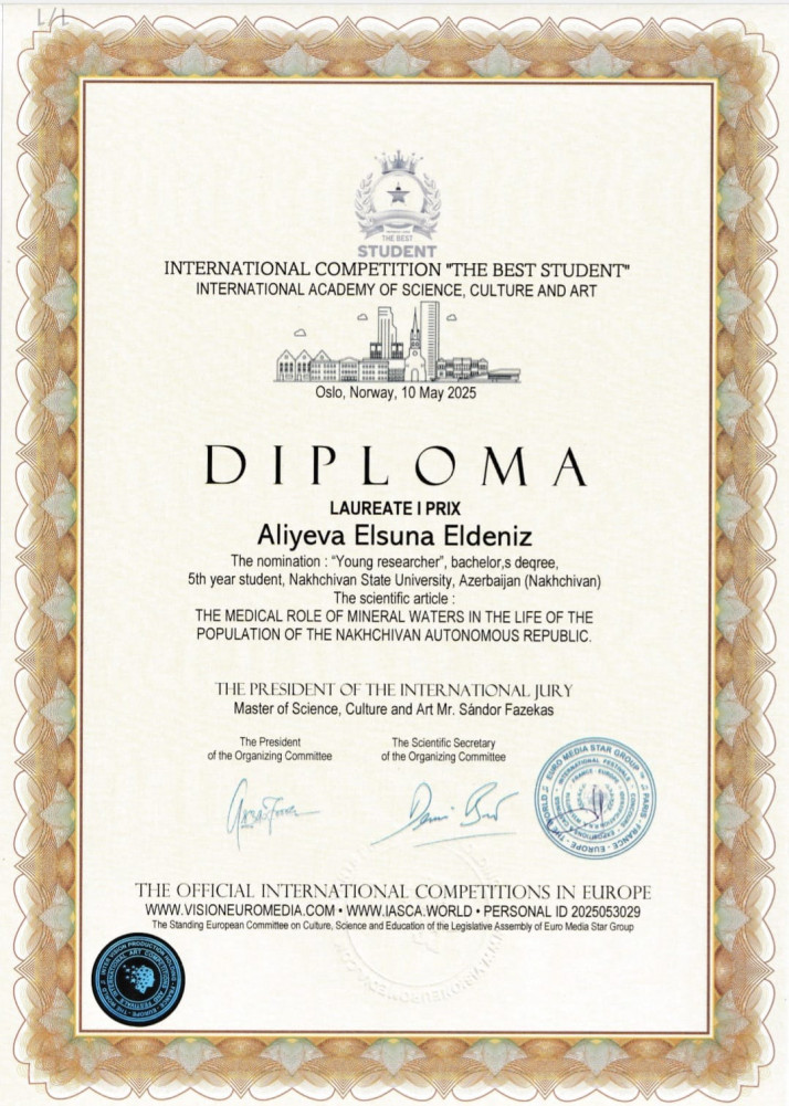 NDU-nun tələbələri Norveçdə beynəlxalq uğur qazanıb<font color=red> - FOTOLAR</font>