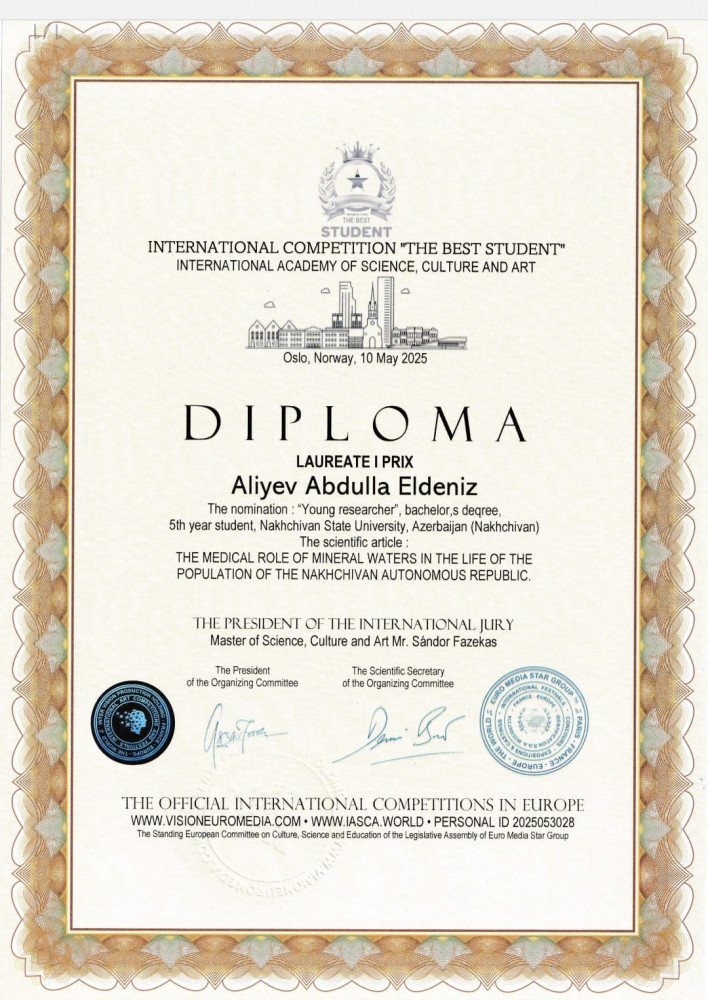 NDU-nun tələbələri Norveçdə beynəlxalq uğur qazanıb<font color=red> - FOTOLAR</font>