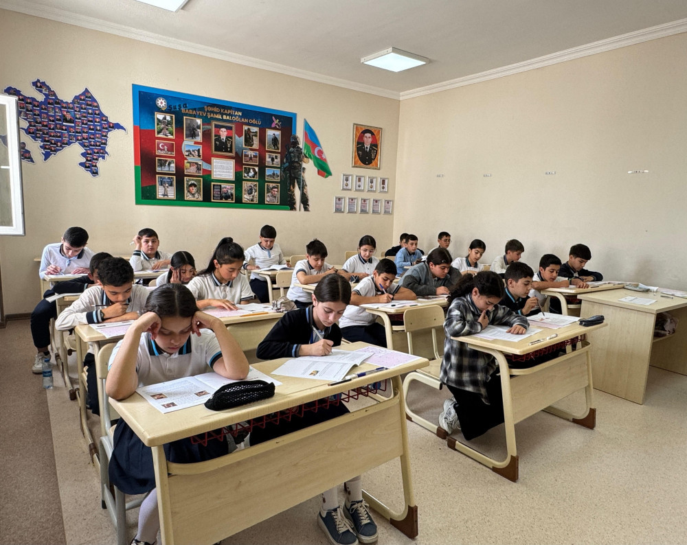 Naxçıvanda növbəti monitorinq VI sinif şagirdləri üçün keçirilib  <font color=red> - FOTOLAR</font>