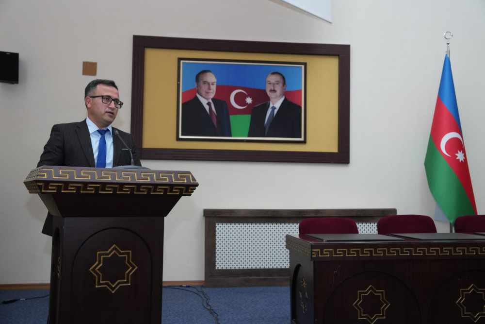 NDU-da “Konstitusiya və Suverenlik İli” çərçivəsində “Ümummilli Lider Heydər Əliyev müstəqil Azərbaycan Konstitusiyasının müəllifidir” mövzusunda tədbir keçirilib<font color=red> - FOTOLAR</font>