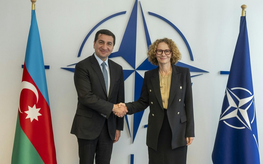 Hikmət Hacıyev NATO baş katibinin müavini ilə görüşüb<font color=red> - FOTOLAR</font>