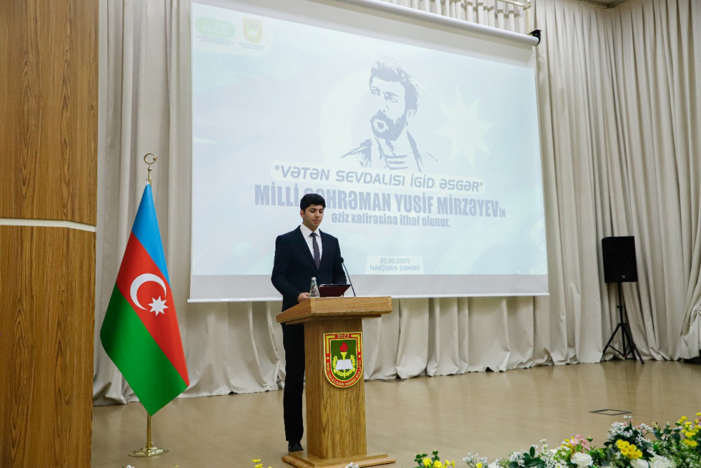 Naxçıvanda Milli Qəhrəman Yusif Mirzəyevin xatirəsi anılıb<font color=red> - FOTOLAR</font>
