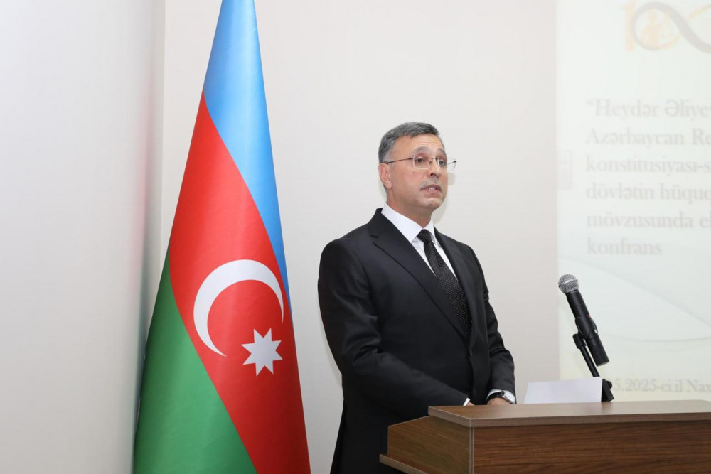 “Heydər Əliyev və Azərbaycan Respublikası Konstitusiyası – suveren dövlətin hüquqi əsası” mövzusunda elmi-nəzəri konfrans keçirilib<font color=red> - FOTOLAR</font>