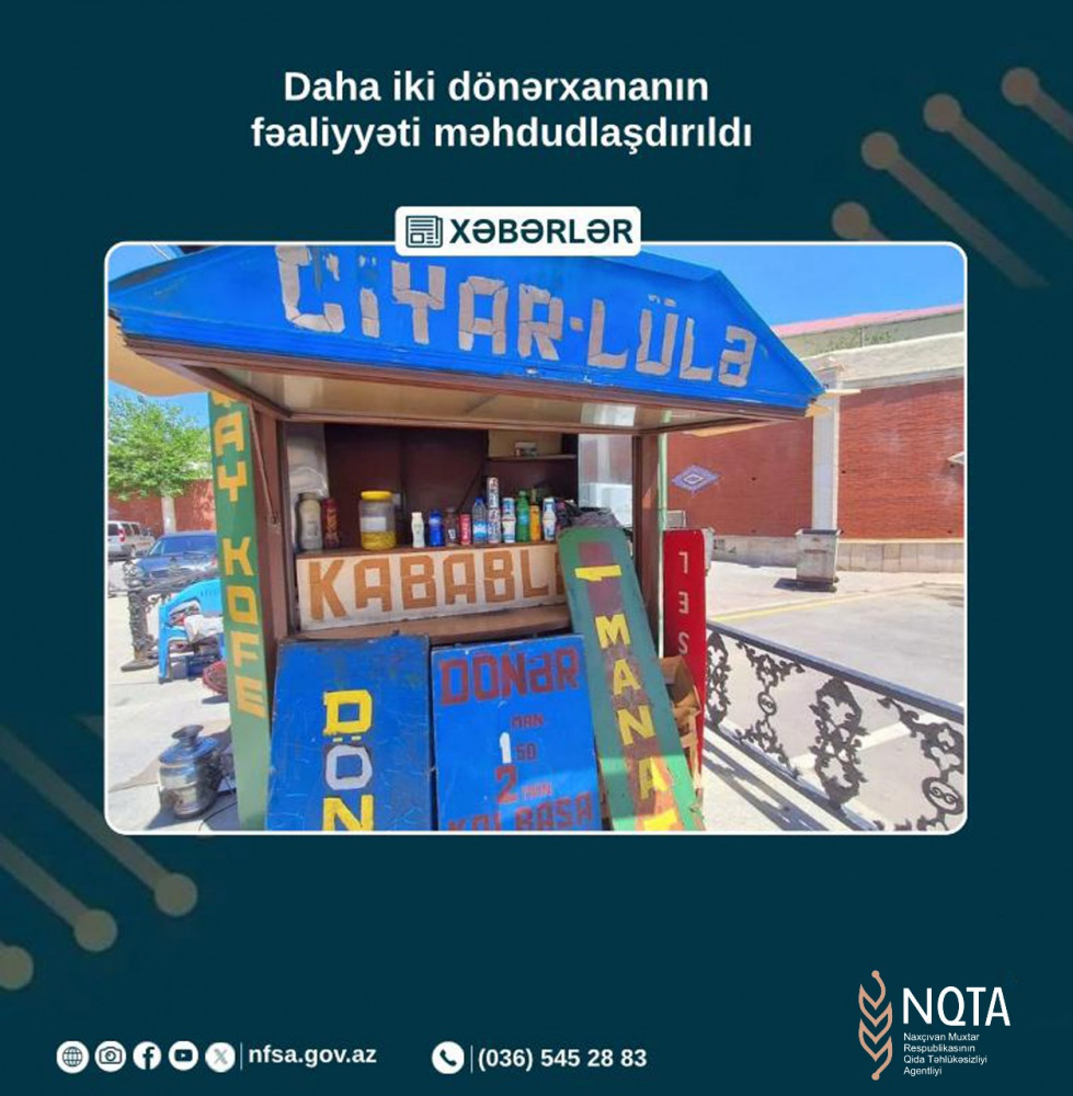 Daha iki dönərxananın fəaliyyəti məhdudlaşdırıldı<font color=red> - FOTOLAR</font>