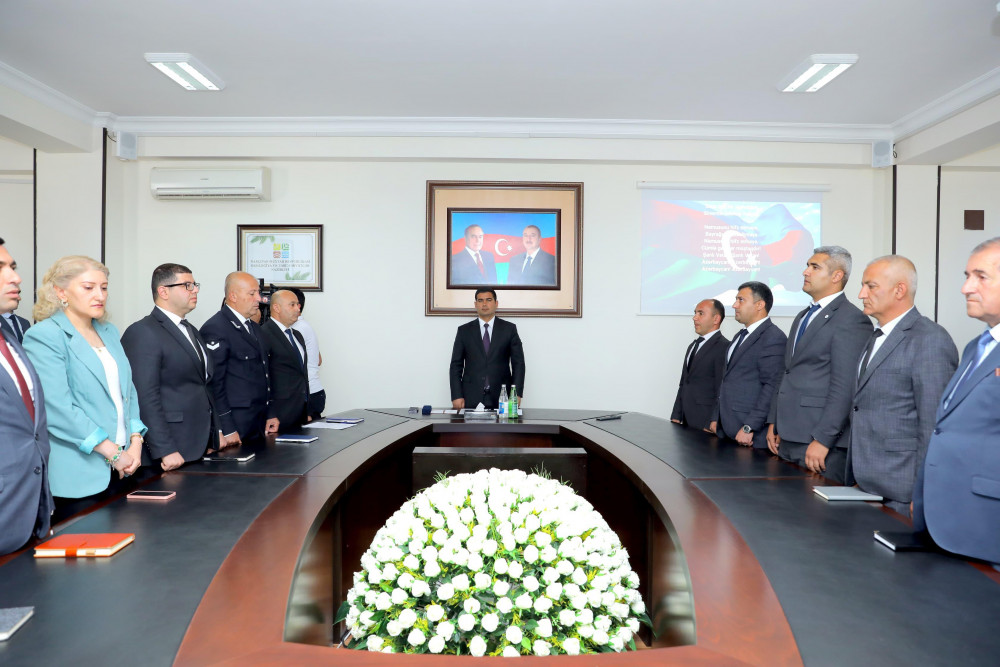 Naxçıvanda Ekologiya və Təbii Sərvətlər Nazirliyi işçilərinin Peşə Bayramının qeyd olunması münasibətilə tədbir keçirilib<font color=red> - FOTOLAR</font>