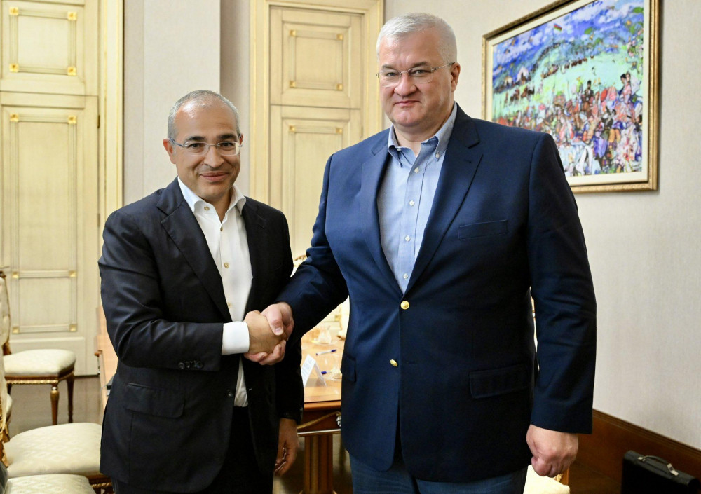 Mikayıl Cabbarov Andrey Sibiqa ilə ölkələrarası iqtisadi əməkdaşlığı müzakirə edib<font color=red> - FOTOLAR</font>