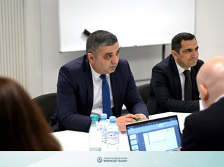 Azərbaycan və Gürcüstan pul siyasəti ilə bağlı müzakirələr aparıb<font color=red> - FOTOLAR</font>