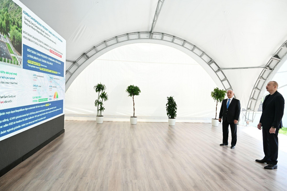 Prezident İlham Əliyev Laçında “Aşağı Malıbəyli” və “Mirik” su elektrik stansiyalarının açılışında iştirak edib<font color=red> - FOTOLAR</font>