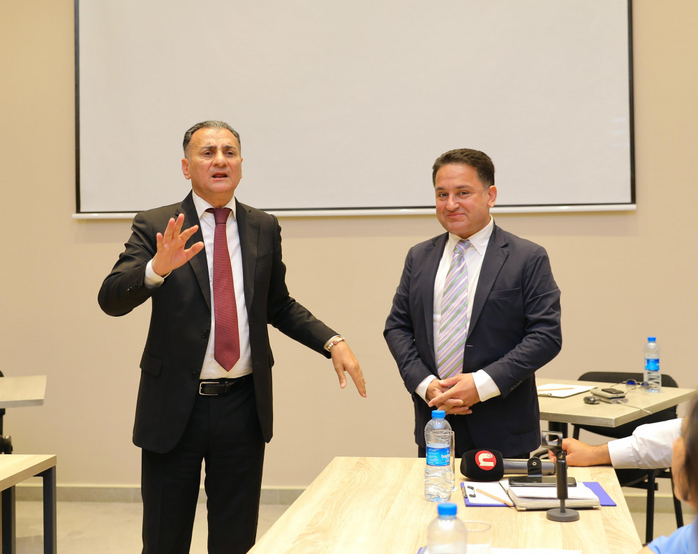 Mirşahin Ağayev və Murad Dadaşov Naxçıvanda gənc jurnalistlərlə görüşüblər<font color=red> - FOTOLAR</font>