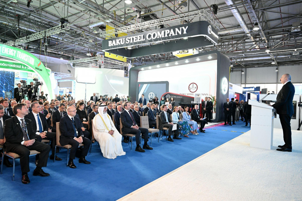 İlham Əliyev 30-cu “Caspian Oil and Gas”, 13-cü “Caspian Power” və 30-cu “Baku Energy Forum”un rəsmi açılış mərasimində çıxış edib -<font color=red> - FOTOLAR</font>