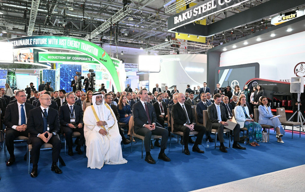 İlham Əliyev 30-cu “Caspian Oil and Gas”, 13-cü “Caspian Power” və 30-cu “Baku Energy Forum”un rəsmi açılış mərasimində çıxış edib -<font color=red> - FOTOLAR</font>