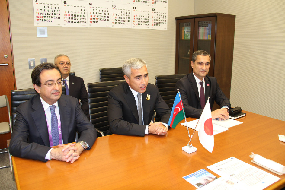 Prezidentin köməkçisi Yaponiyanın Baş nazirinin müşaviri ilə görüşüb<font color=red> - FOTOLAR</font>