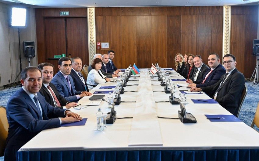 Sahibə Qafarova Astanada Şimali Kipr Türk Cümhuriyyəti Məclisinin sədri ilə görüşüb<font color=red> - FOTOLAR</font>