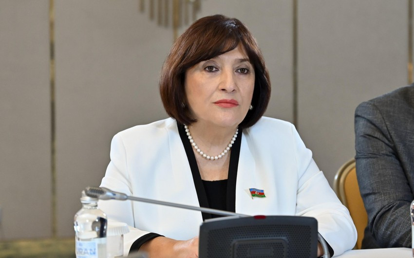 Sahibə Qafarova Astanada Şimali Kipr Türk Cümhuriyyəti Məclisinin sədri ilə görüşüb<font color=red> - FOTOLAR</font>