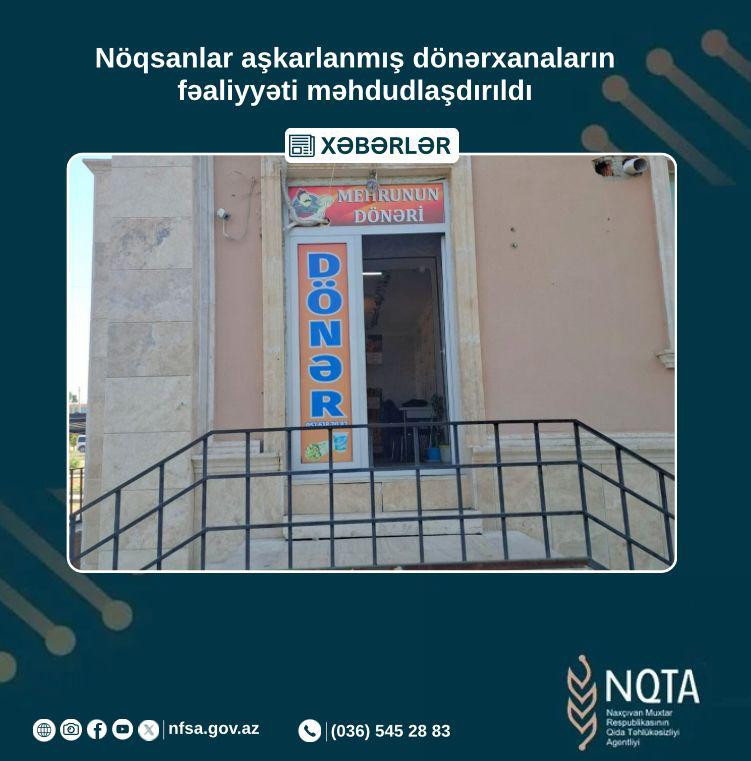 Nöqsanlar aşkarlanmış dönərxanaların fəaliyyəti məhdudlaşdırıldı<font color=red> - FOTOLAR</font>
