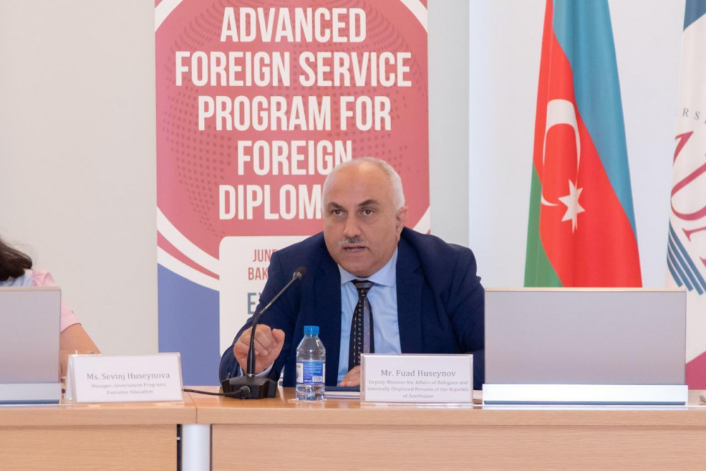Xarici diplomatlar Azərbaycanda məcburi köçkün probleminin həlli barədə məlumatlandırılıb<font color=red> - FOTOLAR</font>