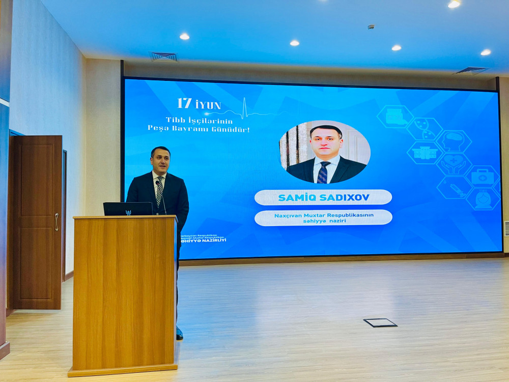 17 iyun – Tibb İşçilərinin Peşə Bayramı münasibətilə Naxçıvan Muxtar Respublikasında tədbir keçirilib<font color=red> - FOTOLAR</font>